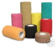 Cohesive Tape Bandage Vet Wrap Wound Care 12 Rolls