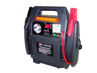 12V Jump Start w Booster Cables Air Compressor 12 Volts Emergency
