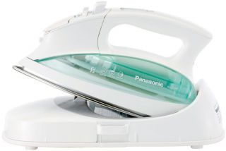 Cordless iron allows for hassle free ironing  no power cord getting in