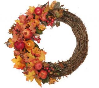 20 Autumn Fruit Wreath by Valerie —