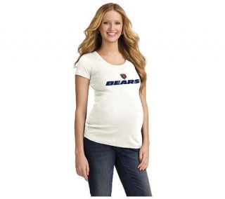 NFL Chicago Bears Womens Maternity T Shirt   White —