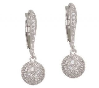 As IsEsposito Diamonique Ste rling Fireball Earrings —