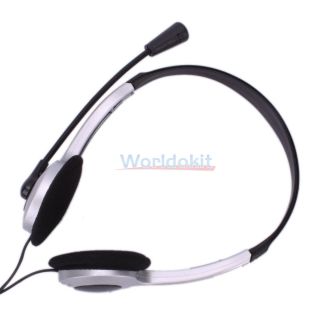 New Headphone Microphone Headset for PC Computer MSN Skype