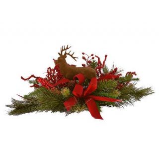 23 Holiday Pine Centerpiece with Deer by Valerie   H364681