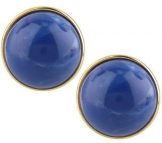 Joan Rivers Look of Semi Precious Button Earrings —