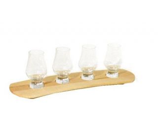 Adams Maple Scotch Flight with 4 Glasses —