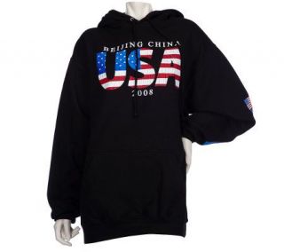 Team USA American Flag Olympic Hooded Sweatshirt —