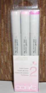 Copic 3 Sketch Markers Set Color Fusion 2 Double Ended New
