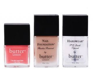 butter LONDON Nail Essentials Collection Starter Kit Trio —