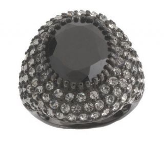 Joan Rivers Seriously Chic Pave Accented Cocktail Ring —