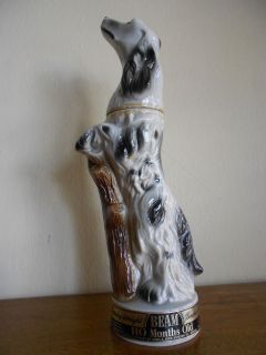 Vintage 1959 English Setter Jim Beam Whisky Decanter Rare Find Classy
