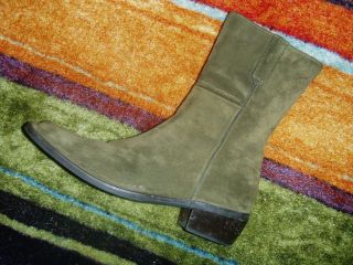 CORDANI womens boots Size 40 Western Womens Suede Zipper Ankle made in