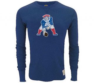 NFL New England Patriots Retro Long Sleeve Thermal Top —
