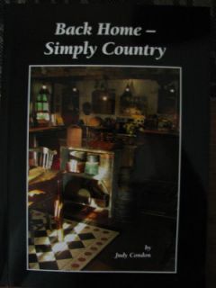  Home Simply Country Primitive Decorating Book by Judy Condon