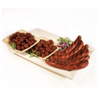 Corkys 8 lb Appetizer Combo   Smoked Sausage and Meatballs —