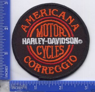 Harley Davidson Dealer Americana H D Correggio Italy Patch