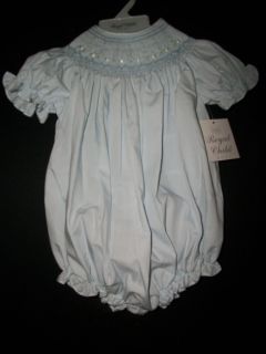 New Size 18 Months Royal Child Blue Smocked Bubble w Ribbons Boutique