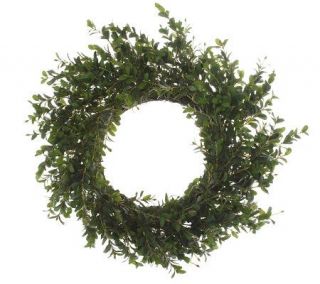 Williamsburg Home 22 inch Faux Boxwood Wreath —