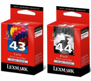 Lexmark #43 & #44 Ink Cartridges for Lexmark X0 Printer —