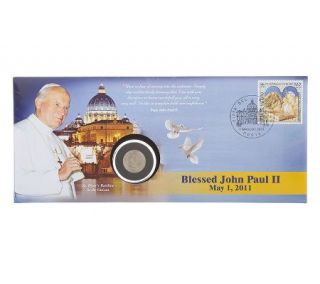 Pope JohnPaulII Commemorative Cover with Vatican Stamp —