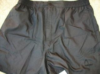 Head Dark Black Nylon Tennis Running Athletic Shorts XL