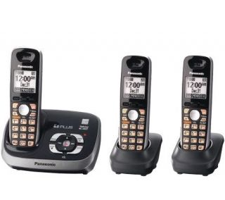 Panasonic KX TG6533B DECT 6.0 3 Phone/Answererwith Wall Mount