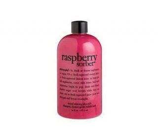 philosophy raspberry sorbet shampoo, shower gel& bubble bath