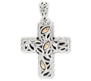 Angela by John Hardy Sterling/14K Openwork Cross Pendant —