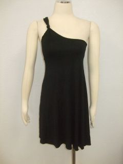 Lauren Conrad Stunning Black One Shoulder Sexy Dress XS