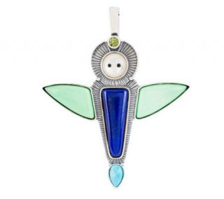 Victoria Adams Multi gemstone Dragonfly Enhancer —