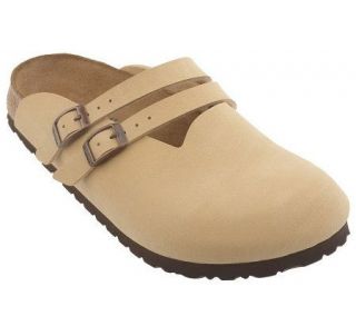 Birkis Smooth Clogs with Double Strap Detail —