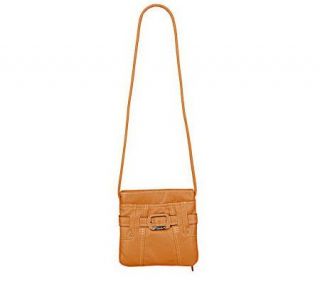 Tignanello Glove Leather Zip Top Crossbody Bag w/Belt Detail   A94039