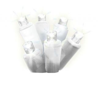 Battery Operated 35 Count White Icicle Light Set —