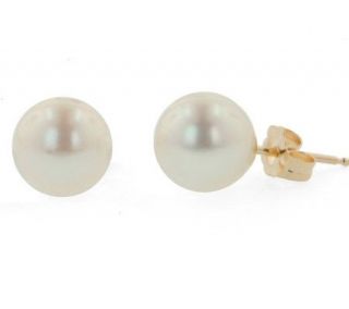 HonoraGold 5.00mm Round Cultured Pearl StudEarrings, 14K —