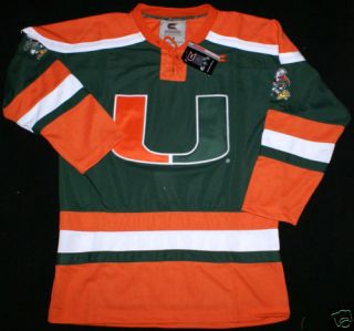 Miami Hurricanes College Hockey Jersey by Colosseum XXL