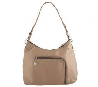 Travelon Nylon Hobo Bag with Front Zipper Pocket —