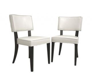 Veronica Set of 2 Cream Dining Chairs —