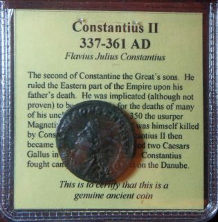 Constantius II 337 361 AD Flavius Julius Constentius Ancient Roman