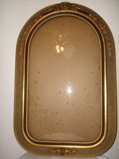  VICTORIAN NICE DECORATIVE COLORED WOOD FRAME BUBBLE CONVEX DOMED GLASS