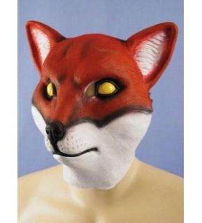 red fox animal full face adult costume mask