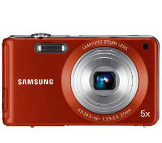 Samsung TL110 14.2MP Ultra Slim Digital Camera Orange —