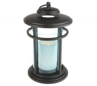 Bethlehem Lights 11 Indoor Outdoor Colored Glass Lantern w/Timer