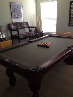 Pool Table Parlor Bench Accessories and Stand