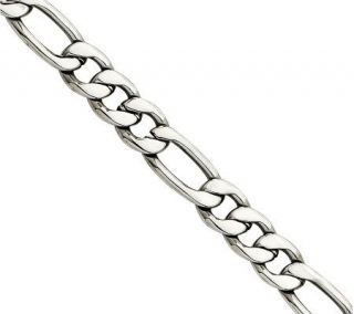 Steel by Design 7.3mm 24 Figaro Chain Necklace —
