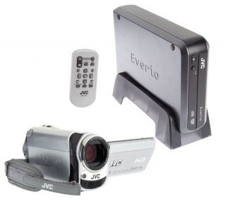 JVC Everio 30GB HybridCamcorder with Docking Station and DVD Share 