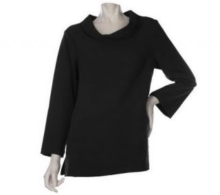Linea by Louis DellOlio 3/4 Sleeve Tunic with Pocket Detail