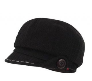 San Diego Hat Co. Womens Wool Cable One ButtonCap —