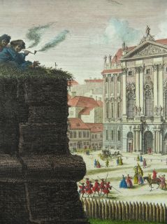  AUSTRIA TRAUTSON PALACE GERMAN BAROQUE ENGRAVING CORVINUS KLEINER 1730