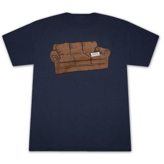  Bang Theory Sheldon Reserved Couch Navy Blue Graphic Tee Shirt