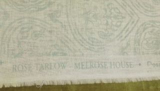 Rose Tarlow Hemp Fabric Custom Designer Throw Pillows Aqua Ivory New